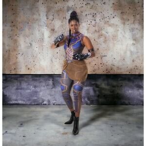 Marvel Purple and Brown Heroine Jumpsuit Costume
